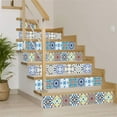 AKUMRi 10pcs Talavera Tiles Tile Sticker, SelfAdhesive Diy Waterproof