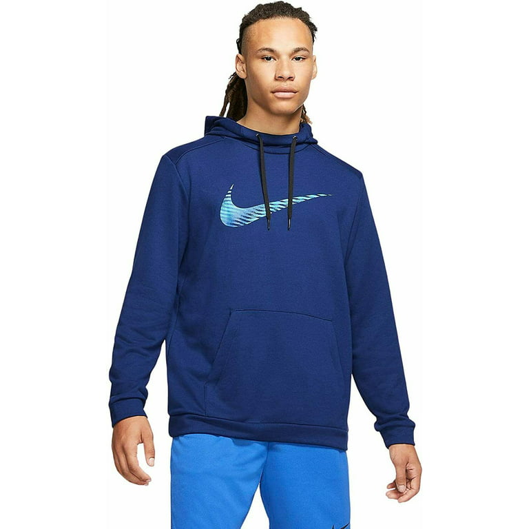Nike Dri-FIT Blue Void Pullover Training Hoodie Size Walmart.com