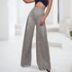 thumbnail image 1 of WILLBEST Pantalones Casuales de Mujer con Lentejuelas Brillantes, Cintura Alta, Pierna Ancha y Acampanados para Usar En Clubes Nocturnos y Salidas de Moda. XXXXL, 1 of 5