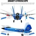 thumbnail image 6 of Roofworld RC Airplane F-35 Remote Control Jet Plane 2CH Easy to Fly for Adults Beginners (Blue), 6 of 8