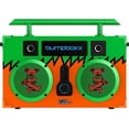 thumbnail image 3 of Bumpboxx Ultra Grateful Dead: Orange & Green | Retro Boombox with Bluetooth Speaker | Includes Rechargeable Lithium Battery, Carrying Strap & Remote | Small & Light Weight Makes it Easy to Carry, 3 of 6