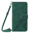 thumbnail image 3 of Nalacover For iPhone 14 Card Slot Case,Shockproof Premium PU Leather Magnetic Clasp Flip Stand Wallet for Women Men Cover with Removable Adjustable Crossbody Shoulder Strap,Darkgreen, 3 of 8
