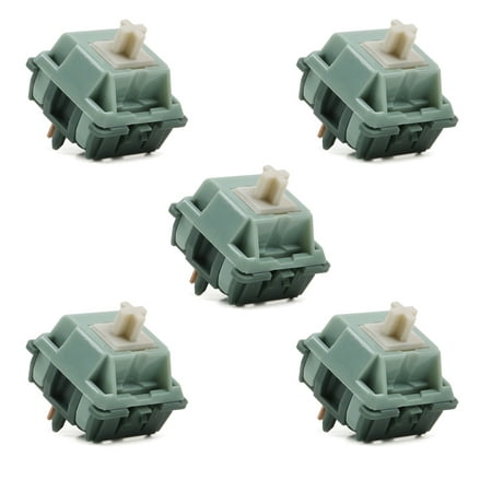 

5PCS 5Pin 65g Bottom Force Green Snake Switches Dustproof Linear Switch POM Stem Axis for Custom Mechanical Keyboard