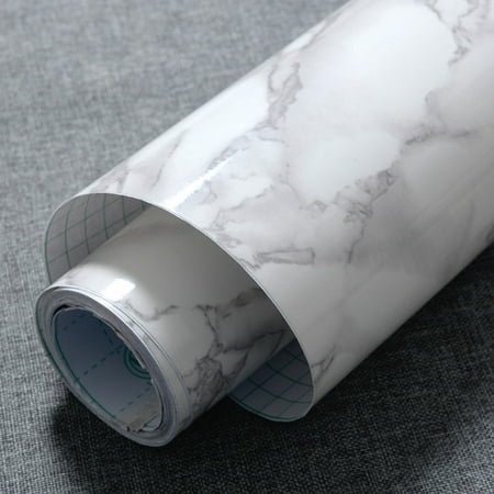 Meigar 2ftx33ft Decorative Self-Adhesive Film Marble Paper Granite Roll Decorative Wallpaper for Kitchen Countertop Cabinet Furniture Renovated Easy to