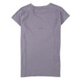thumbnail image 2 of ASICS Womens Seamless Textured Basic T-Shirt, Purple, Medium, 2 of 2