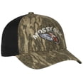 thumbnail image 2 of Men's Mossy Oak Dove Logo Embroidered New Bottomlands Camo 6 Panel Cap, One Size, 2 of 8