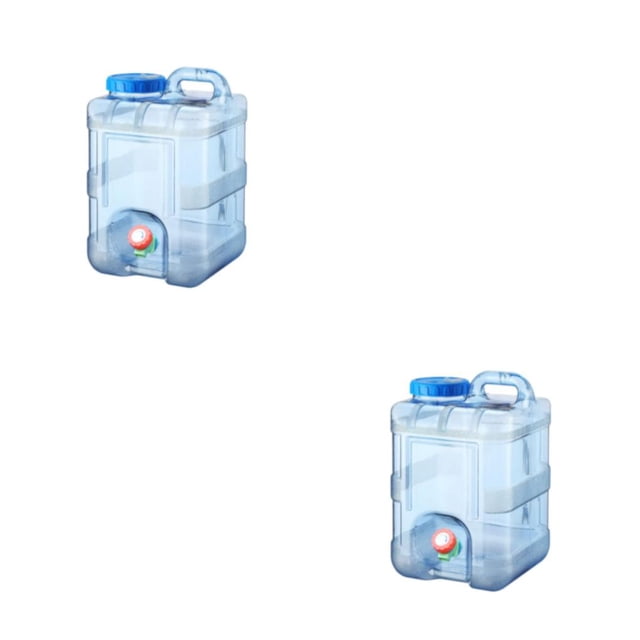 Yuarrent Cubo de agua para coche, contenedor de tanque de PC para conducción, barriles de almacenamiento para grifo, gran capacidad para