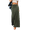 Army Green #001, variant on Mohiass Casual Flowy Long Skirts for Women, Jersey Knit Fabric Good Elasticity Ankle Length Maxi Skirt with High Waist. Army Green 2XL