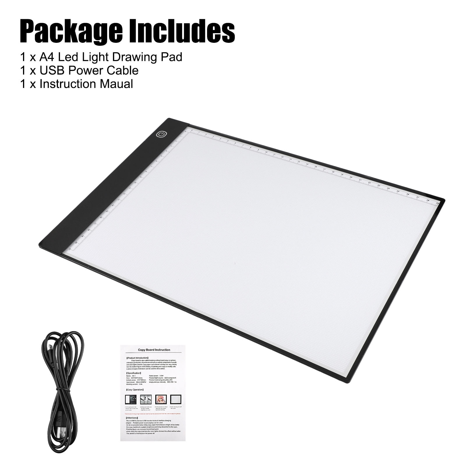 Led Light Box For Tracing Pad Usb Powered Light Board With - Temu