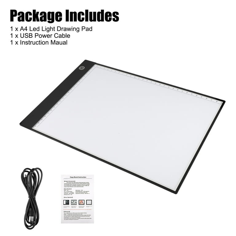 A4 LED Light Box Tracer, EEEkit USB Power LED Artcraft Tracing Light Pad  for Drawing, Sketching, Animation 