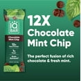 thumbnail image 3 of IQBAR Clean Plant Protein Bars - Chocolate Mint Chip - 12 Count - Keto, Vegan, High Fiber, Gluten and Dairy Free, Low Sugar Snack, 3 of 5