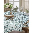 thumbnail image 3 of Fennco Styles Eucalipto Collection Eucalyptus Leaf 70 x 104 Inch Tablecloth - Leaf Table Cloth for Home, Banquets, Family Gathering, Special Event and Living Room Décor, 3 of 5
