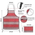 thumbnail image 7 of Red Christmas Striped Pattern Apron-Garden Aprons for Women with Pockets-Cotton Linen Waterproof Kitchen Cooking Gardening Aprons Adjustable for Kitchen,Cooking,BBQ and Salon 33"x27", 7 of 7