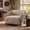 Coffee, variant on Christopher Knight Home Modern Chenille Accent Chair, Recessed Arms, Tight Back, Wooden Legs, Oatmeal