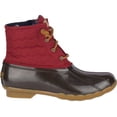 Sperry Women's Sider Saltwater Tassel Duck Boot Wine Size 9 M