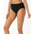 thumbnail image 2 of Tommy Bahama Island Cays Reversible High-Waist Bikini Bottoms, Black, Medium, 2 of 3