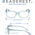 Readerest Blue Light Blocking Reading Glasses Light Blue 175