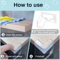 thumbnail image 4 of 20 Pack L-Shaped Clear Corner Protector High Resistant Adhesive Baby Proofing Sharp Table Corner Protector Baby Safety, 4 of 7