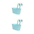 thumbnail image 1 of Ruiboury Detachable Hanging Flower Pot. Strong And Lightweight For Easy Gardening Multipurpose Fence Planters Light blue 2Set, 1 of 6