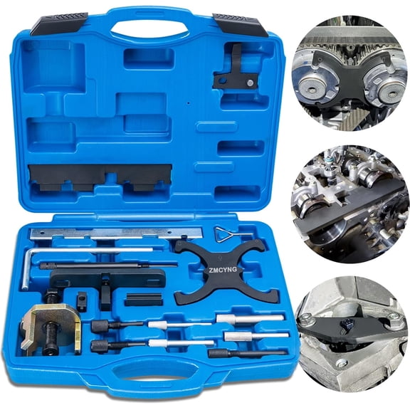 Tivkeber 1.5 1.6 Timing Tool Kit for Ford Fiesta Fusion Escape Mazda 1.4-2.5L Di/TDCi/TDDi ECOBOOST Ti-VCT VVT Engine Camshaft Flywheel Locking Tools 303-1097