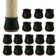 thumbnail image 3 of Protector de patas de silla de silicona, tapa de extremo de mesa duradera antideslizante (marrón negro) Libre de BPA, 3 of 7