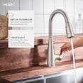 thumbnail image 4 of Moen Haelyn Chrome Single-Handle Pull-Down Sprayer Kitchen Faucet Featuring Power Boost for a Faster Clean, Soap Dispenser Included, 4 of 8