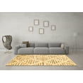 thumbnail image 3 of Ahgly Company Indoor Rectangle Abstract Brown Contemporary Area Rugs, 6' x 9', 3 of 4