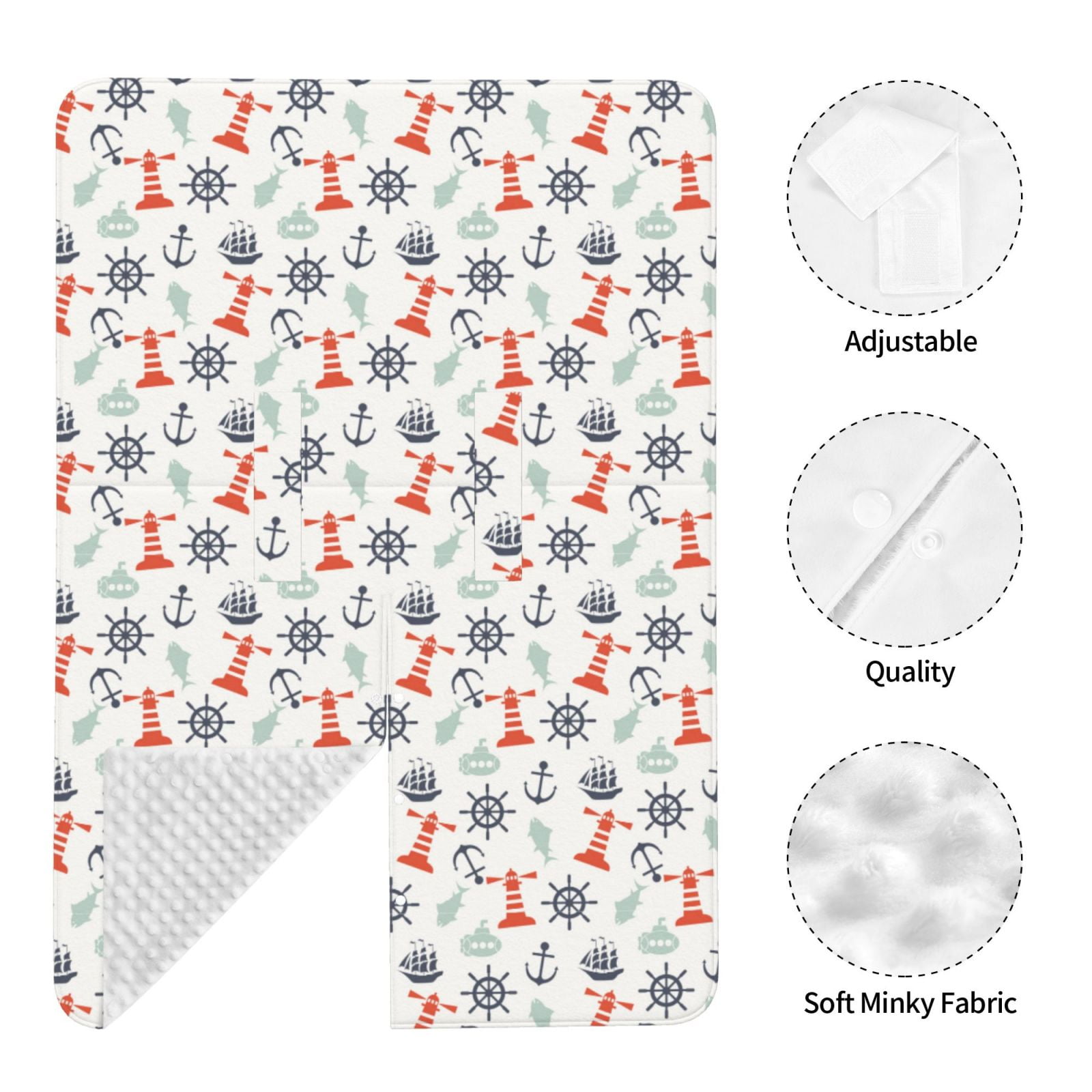 Car Seat Cover Baby - Lighthouse Sailboat Breathable Infant Car Seat Cover for Baby Carseat, Lightweight Comfort Baby Essentials Must Haves Newborn Stuff for Girl Boy