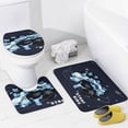 thumbnail image 4 of 4 Piece SKZ Stray Korea Ki Shower Curtain Sets with Rugs, Toilet Lid Cover, Bath Mat and 12 Hooks, Waterproof Shower Curtain Set for Bathroom, 4 of 8