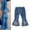 Blue, variant on Tejiojio Girls and Toddlers'Soft Cotton Spring And Autumn Girls' Casual All-match Jeans Flared Pants Trousers
