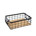 thumbnail image 1 of Cesta de alambre Wosthever Estante de almacenamiento de metal Cestas decorativas multiusos con asas, 1 of 6