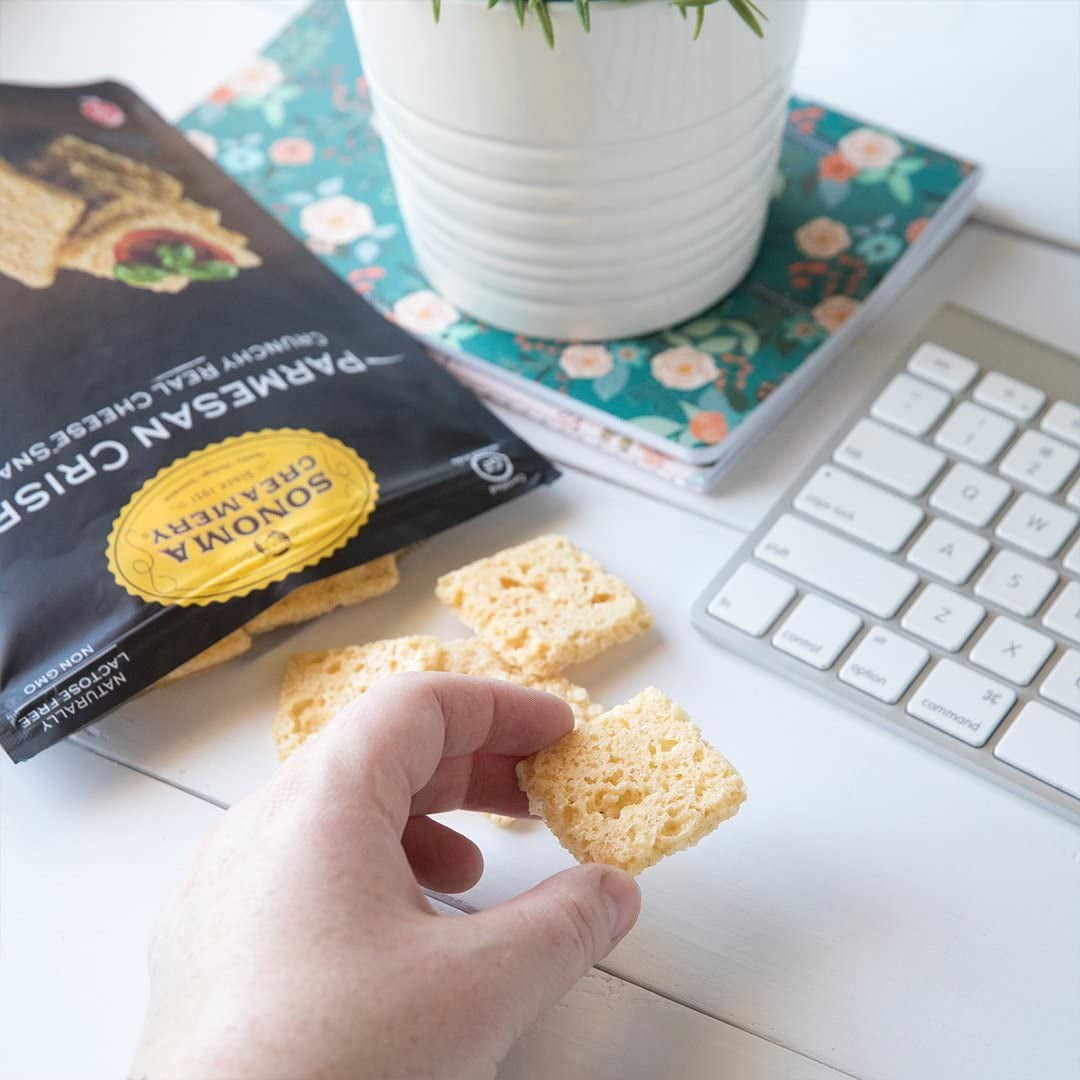 Sonoma Creamery Cheese Crisps, Parmesan, | Savory Snack Cracker | High Protein | Low Carb | Gluten Free | Wheat Free, 10 oz (Pack of 3)