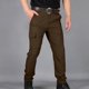 thumbnail image 1 of Ceisia Men's Solid Color Nylon Quick-Dry Cargo Pants, Multi-Pocket Waterproof Outdoor Trousers for Men Brown M Gifts, 1 of 4