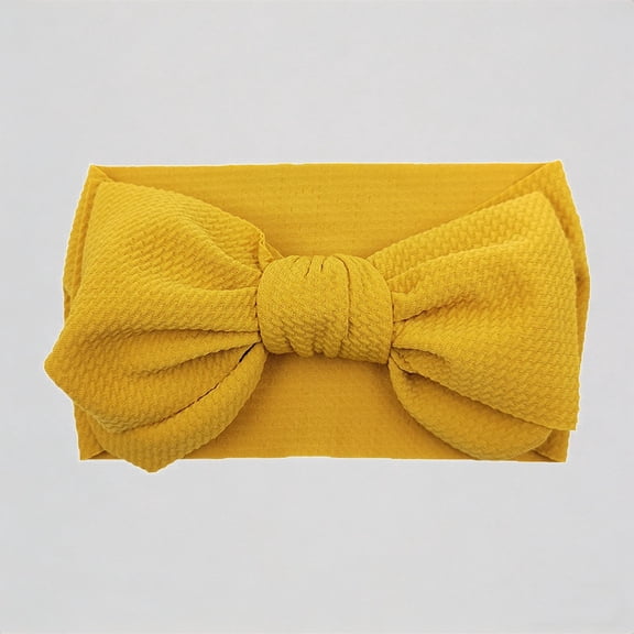 REDARER Baby Girls Big Bow Headwrap Soft Elastic Textured Headband for Toddler Hair Accessory,One Size