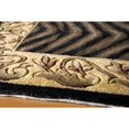 thumbnail image 2 of Momeni New Wave 7'9" X 7'9" Round Contemporary Hand Tufted Wool Rug in Black, 2 of 4