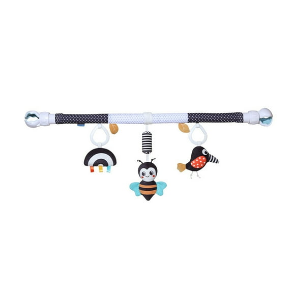 Baby Arch Mobile: Stimulating baby senses, developing motor skills, for crib/bouncer/stroller, 33.4610.63 in, WhiteB