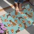 thumbnail image 4 of Boxer Dog Pitbull Terriers Dog and Pizza Door Rugs,Washable Non Slip Door Mats Indoor,Decorative Door Mats,Entry Mat Indoor for Entrance,Bedroom,Kitchen,Bathroom,20"x32", 4 of 6