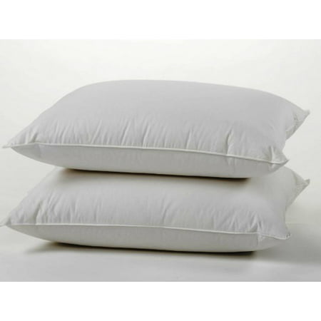 100% Cotton Cover Highest Quality, Feather & Down Pillow, Best use for Decorative Pillows & for Firm Sleepers, Dust Mite Resistant (not polyester