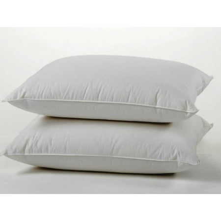 100% Cotton Cover Highest Quality, Feather & Down Pillow, Best use for Decorative Pillows & for Firm Sleepers, Dust Mite Resistant (not polyester (The Best Sleeping Pillows Ever)