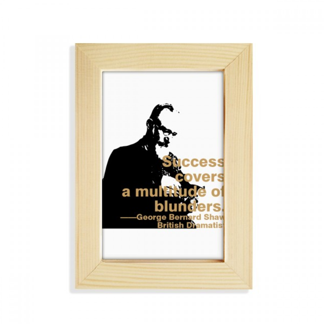Writer Bernard Shaw Success Failure Desktop Display Photo Frame Picture Art Painting 5x7 inch
