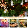 thumbnail image 2 of OULII 12Pcs Silver Plastic Violin Musical Instrument Models Christmas Decoration Tree Ornament 5.9X1.97X0.39In, 2 of 4