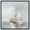Black Frame, variant on Lakeside Lullaby II Canvas Modern Beach Art by Art Remedy, White Frame, 40" x 40"