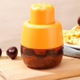 thumbnail image 4 of Ergonomic Fruit Pitter Tool 7 Holes Press Mechanism for Cherries and Soft Fruits Easy to Clean Kitchen Gadget orange color, 4 of 4