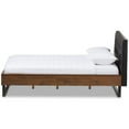 thumbnail image 3 of Baxton Studio Mitchell Faux Leather Tufted Full Platform Bed in Black, 3 of 7
