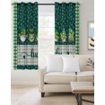 thumbnail image 2 of St. Patrick's Day Blackout Curtains for Bedroom Living Room Darkening Curtains 63 Inches Long Spring Green Lucky Shamrock Gnomes Plaid Window Curtain 2 Panels Set Window Treatment Drapes 52"x63", 2 of 9