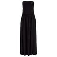 thumbnail image 4 of Robe Longue d'Été Sans Bretelles pour Femmes, Épaules Dénudées, Maxi Robe de Plage avec Poches, 4 of 6