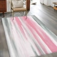 thumbnail image 3 of Pink Grey Ombre Area Rugs 4x6 for Living Room, Abstract Art Oil Painting Modern Non Slip Washable Rug Runner, Low Pile Indoor Floor Carpet Mat Bathroom Rugs for Bedroom, Kids Room, 3 of 9