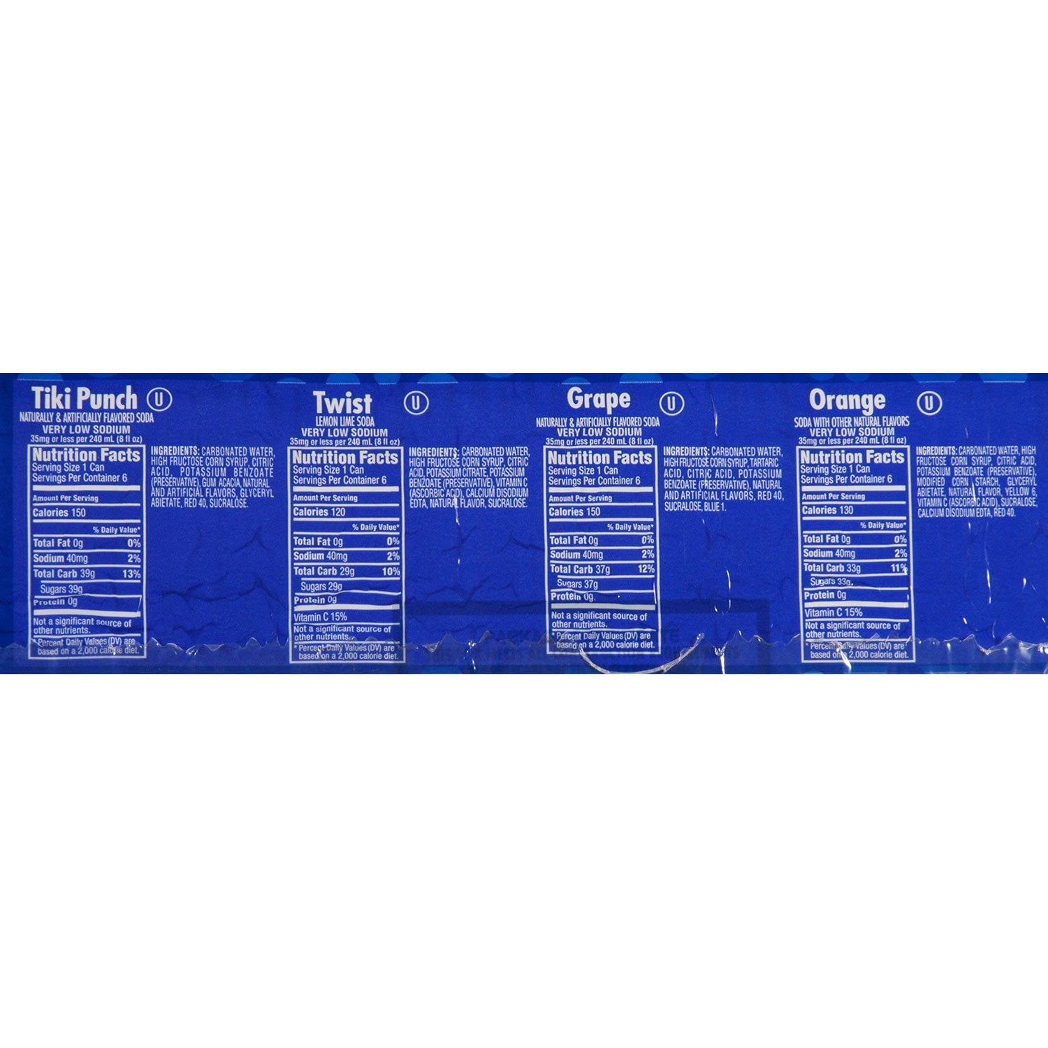 Shasta Soda Variety Pack, 12 fl oz Cans, 12 Pack, Four Flavors: Grape, Twist, Orange, Tiki Punch