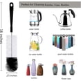 thumbnail image 3 of Juego de cepillos para limpieza de botellas ALINK, paquete de 8 unidades, mango largo, color negro, 3 of 7