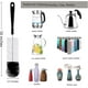 thumbnail image 3 of Juego de cepillos para limpieza de botellas ALINK, paquete de 8 unidades, mango largo, color negro, 3 of 7